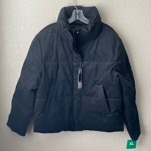 Levi's Women's Corduroy Pockets Full Zip Puffer Jacket XL